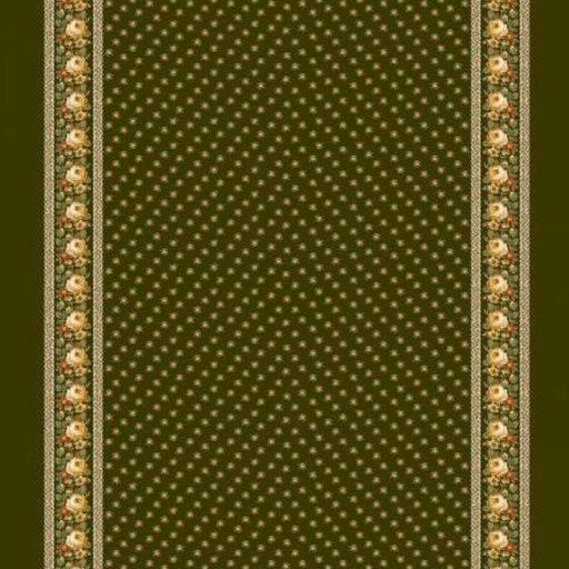 [HG-3087-66] Autumn Spice Border Stripe Dark Green By Stacy West For Henry Glass