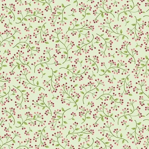 [BEN-13605-40] Wild Berry Celery From The Wander Lane Collection By Nancy Halverson For Benartex