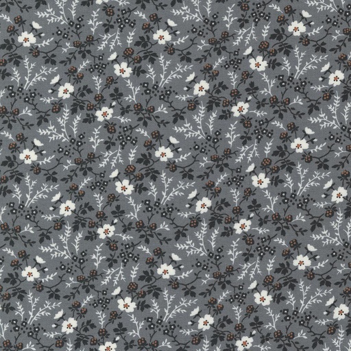 [MOD-49201-17] Rustic Gatherings Small Floral Graphite By Primitive Gatherings For Moda