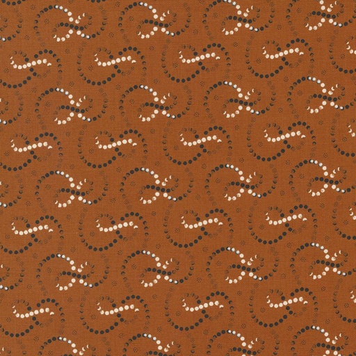 [MOD-49204-12] Rustic Gatherings Swirly Dots Spice By Primitive Gatherings For Moda