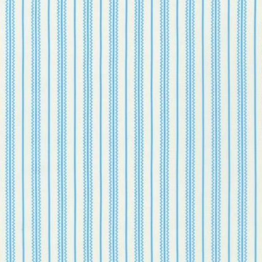 [KAUF-21273-247] Daisy'S Bluework Stripes Cornflower By Debbie Beaves For Robert Kaufman