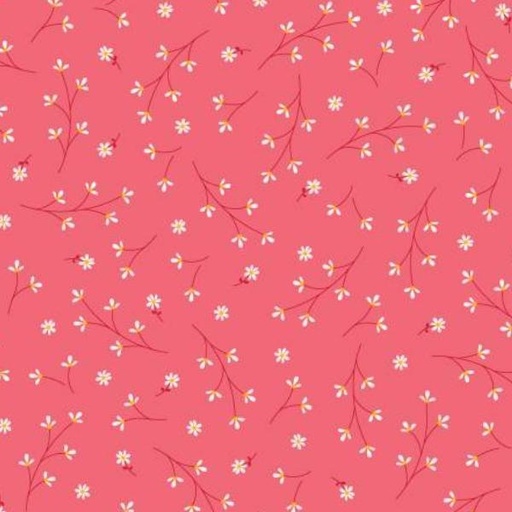 [MAY-8260-P] Pretty Petals Peach By Kimberbell Designs For Maywood Studio