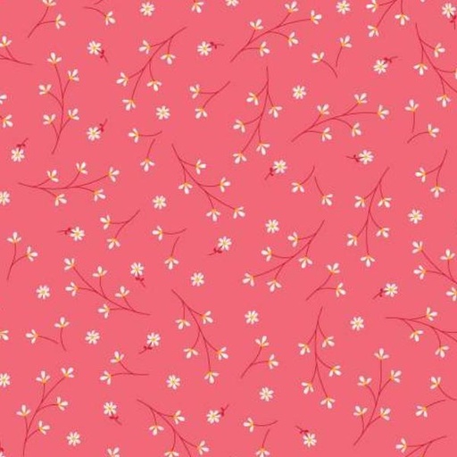 [MAY-8260-P] Pretty Petals Peach By Kimberbell Designs For Maywood Studio