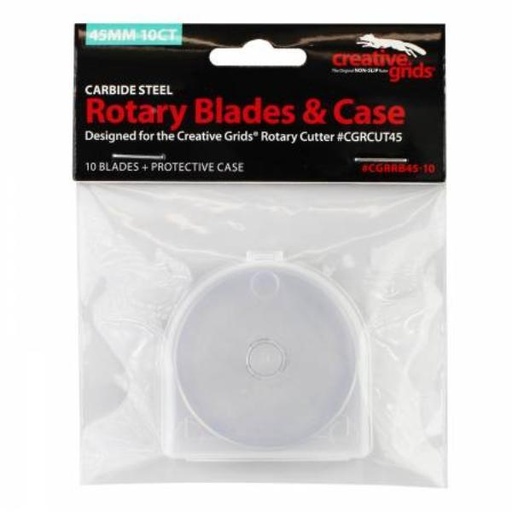 [CGR-RB45-10] Creative Grids 45mm Replacement Rotary Blade 10 Pack