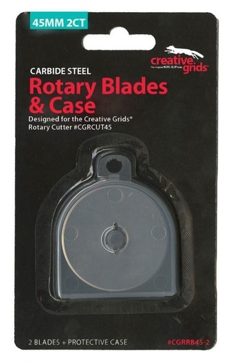 [CGR-RB45-2] Creative Grids 45Mm Replacement Rotary Blade 2 Pack