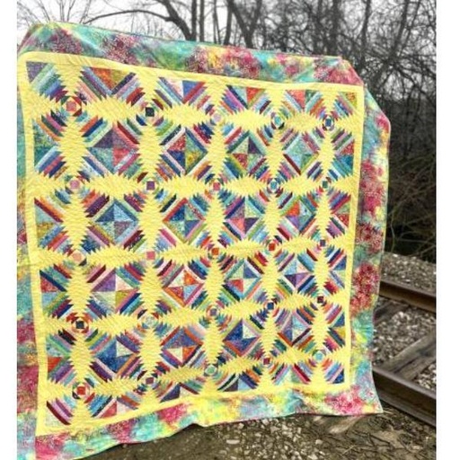 [CLP-CLP003] Pineapple Smoothies Quilt Pattern From Cut Loose Press