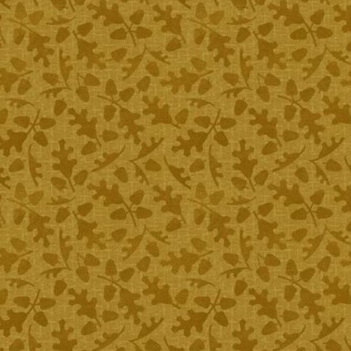 [MAY-9956-S] Autumn Harvest Leaves Flannel Yellow By Bonnie Sullivan For Maywood Studio