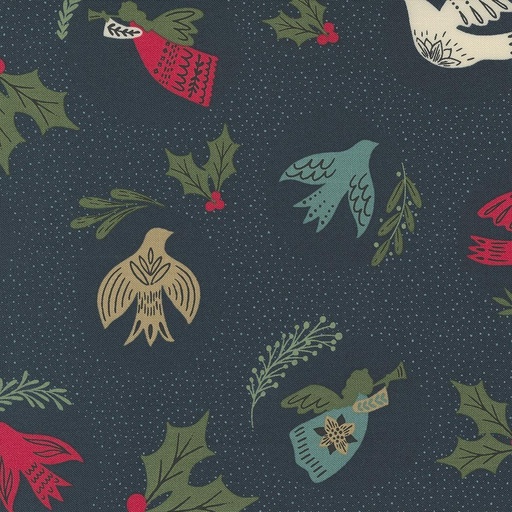 [MOD-45560-12] Good News Great Joy Birds Midnight By Fancy That Design House For Moda