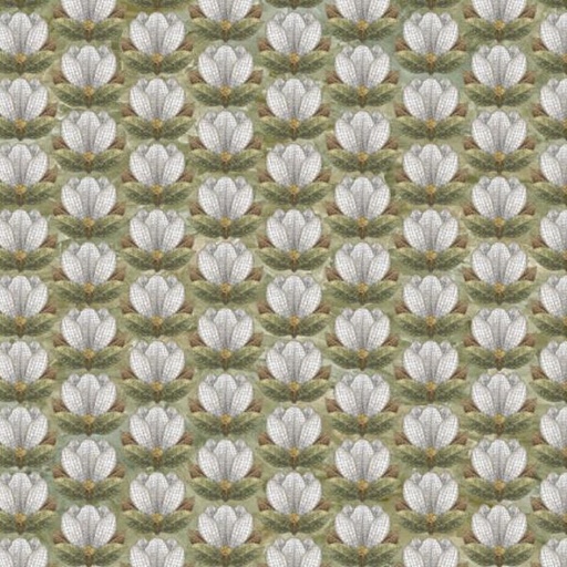 [NOR-DP25373-76] Magnolia Scallop Multi Green By Racquel Martindale For Northcott
