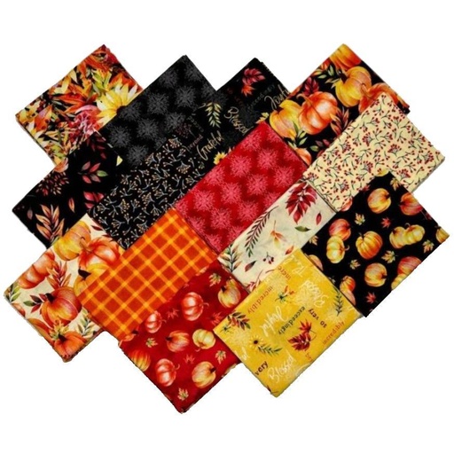 [PP-AutumnLightF4] Autumn Light Fat Quarter Bundle From Wilmington Prints