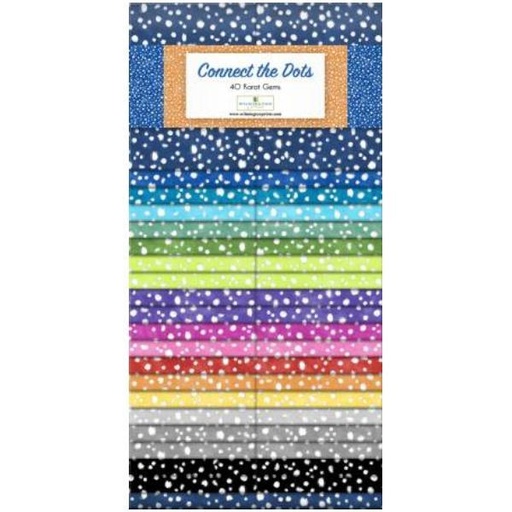 [WP-842-112-842] Essentials Connect The Dots 2.5" Strips From Wilmington Prints