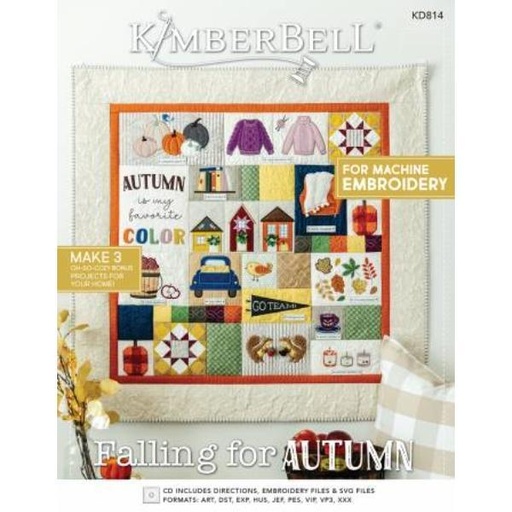 [KD-814] Falling For Autumn Machine Embroidery Designs from Kimberbell