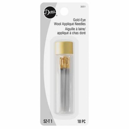 [DRI-3051] Gold-Eye Wool Applique Needles from Dritz