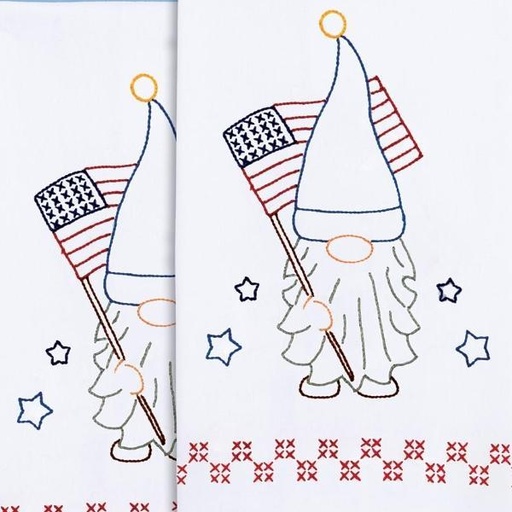 [JD-320-614] Independence Day Gnome Hand Towels by Jack Dempsey