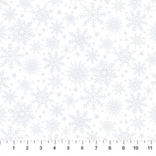 [NOR-25361-10] Angels on High Snowflakes White Pigment by Cathy Squire for Northcott