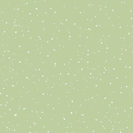 [MAY-10379-G] One Snowy Day Snow Dots Green By Hannah Dale For Maywood Studio