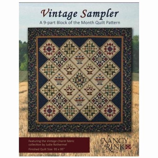 [NRD-VINSAMPAT] Vintage Sampler Pattern Booklet By Judie Rothermel From Nancy Rink Designs