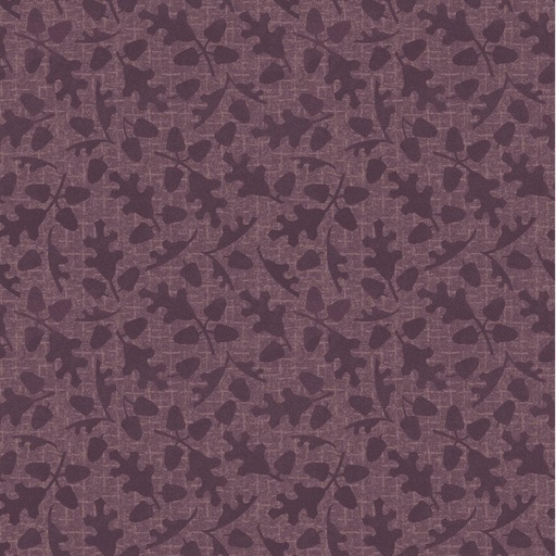 [MAY-9956-V] Autumn Harvest Leaves Flannel Purple By Bonnie Sullivan For Maywood Studio