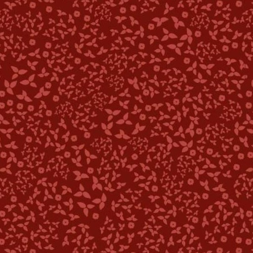 [PB-5109-R] Fawn'D Of You Leafy Blender Red By Jacqueline Wild For P & B Textiles