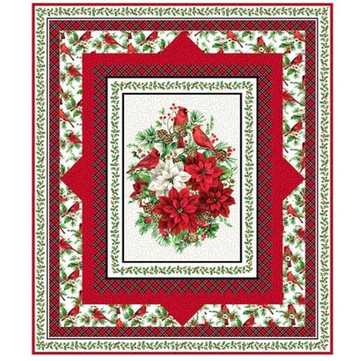 [PP-CardinalChristmas] Cardinal Christmas Quilt Kit From Northcott