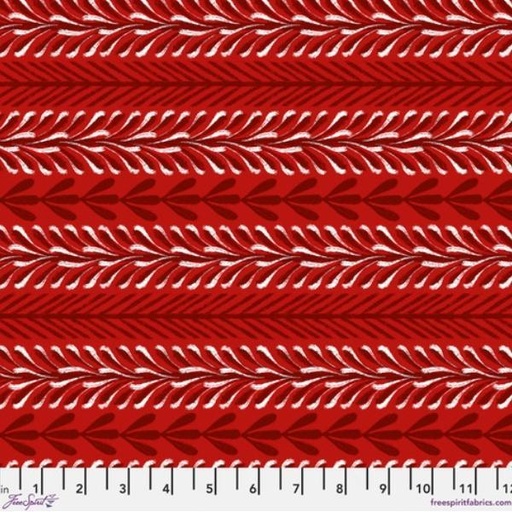 [FS-PWCD072.XGAR] Enchanted Forest Stripe Garnet By Cori Dantini For Free Spirit