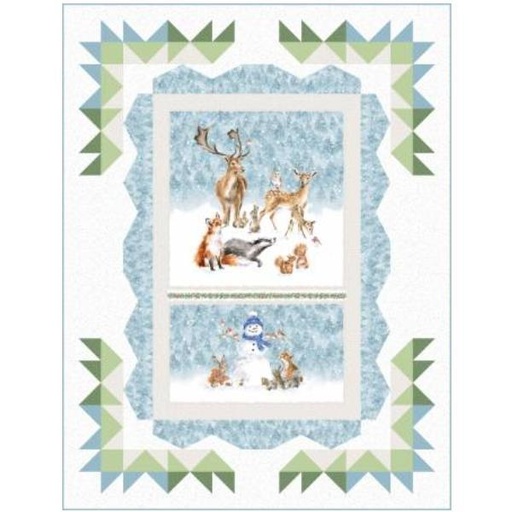 [MAY-KT-MASOSND] One Snowy Day Quilt Kit By Hannah Dale For Maywood Studio