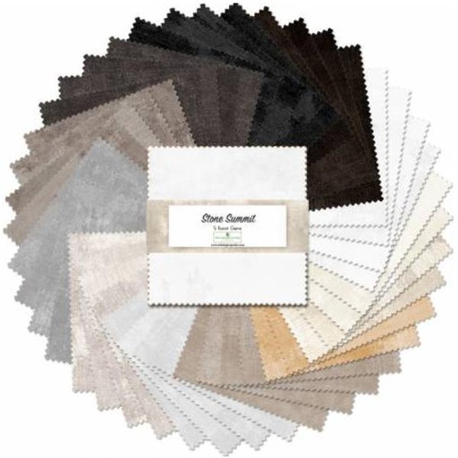 [WP-507-116-507] 5 Karat Gems Stone Summit 5" Squares By Wilmington Prints