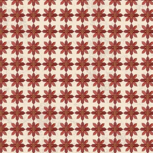 [RB-C13443-CREAM] Kringle Poinsettias Cream By Teresa Kogut For Riley Blake