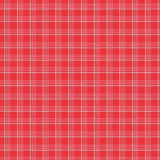 [PC-OF23315] Oh What Fun Christmas Plaid Red By Elea Lutz For Poppie Cotton