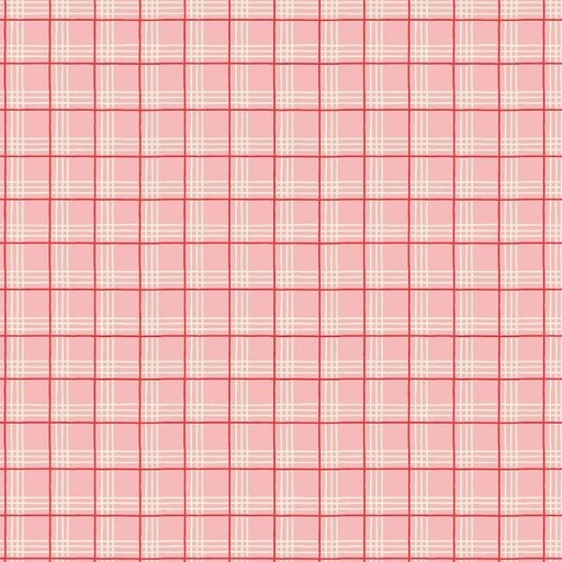 [PC-OF23317] Oh What Fun Christmas Plaid Pink By Elea Lutz For Poppie Cotton