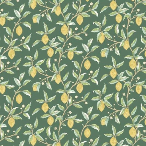 [FR-PWWM047.DKGREEN] Leicester Lemon Tree Dark Green By The Originial Morris & Co For Free Spirit Fabrics