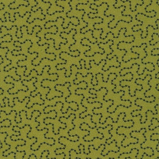 [KAF-21843-49] Grandpa'S Journal Squiggles Olive By Julie Letvin For Robert Kaufman Fabrics