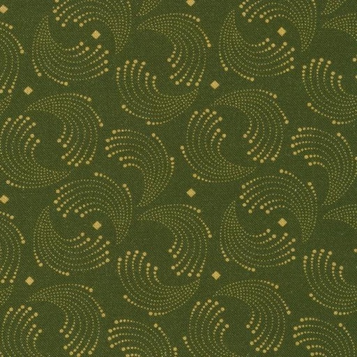 [KAF-21851-49] Grandpa'S Journal Olive Swirls By Julie Letvin For Robert Kaufman Fabrics