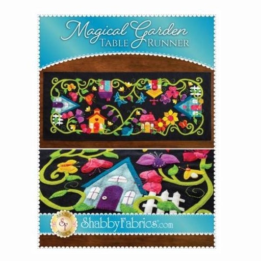 [CKR-SF-49966] Magical Garden Table Runner By Jennifer Bosworth For Shabby Fabrics