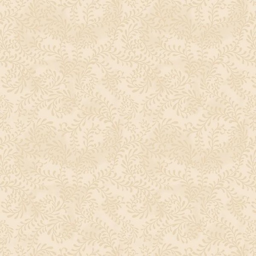 [WP-27650-22] Tartan Holiday Cream Scroll By Danielle Leone For Wilmington Prints