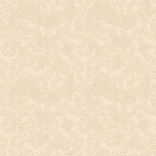 [WP-27650-22] Tartan Holiday Cream Scroll By Danielle Leone For Wilmington Prints