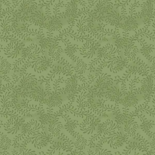 [WP-27650-777] Tartan Holiday Green Scroll By Danielle Leone For Wilmington Prints