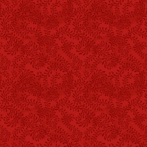 [WP-27650-333] Tartan Holiday Red Scroll By Danielle Leone For Wilmington Prints