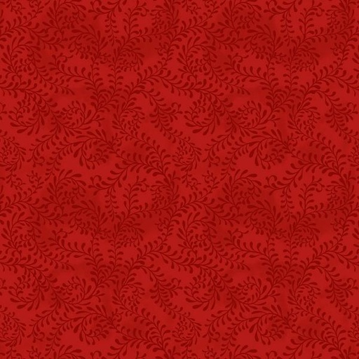 [WP-27650-333] Tartan Holiday Red Scroll By Danielle Leone For Wilmington Prints