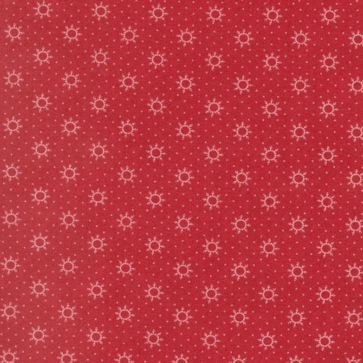 [MOD-49216-14] Joyful Gatherings Cranberry Snowflakes By Primitive Gatherings For Moda