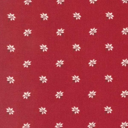 [MOD-49218-14] Joyful Gatherings Poinsetta Florals Cranberry By Primitive Gatherings For Moda