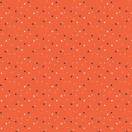 [RB-C13135-DOTS] Hey Bootiful Persimmon Dots By My Minds Eye For Riley Blake Designs 