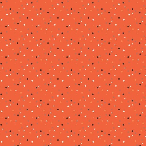 [RB-C13135-DOTS] Hey Bootiful Persimmon Dots By My Minds Eye For Riley Blake Designs 