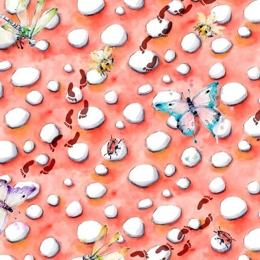 [PB-5158-R] Fairy Garden Mushroom Top By Sillier Than Sally Designs For P&B Textiles