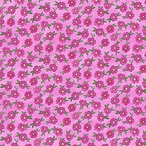 [NOR-25207-21] Quilts And Kuspuks Pink Flower By Barbara Lavallee For Northcott