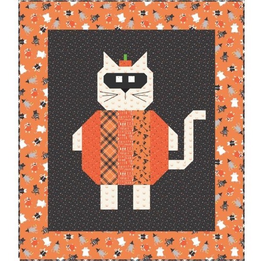 [PP-MeowyHalloKit] Meowy Halloween Quilt Kit From Riley Blake