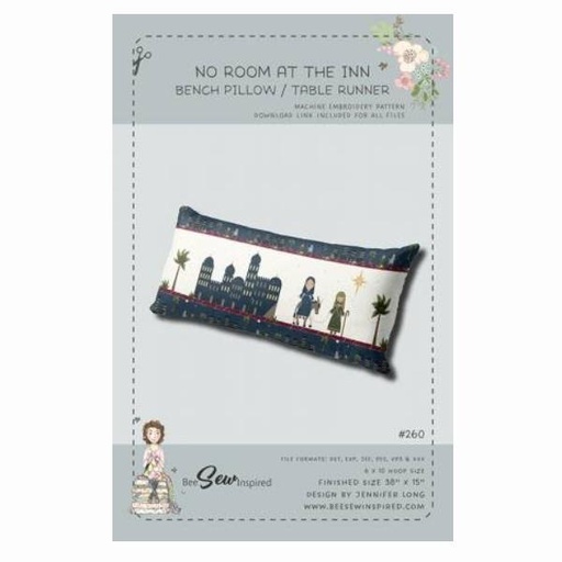 [RB-P177-EMNOROOM] No Room At The Inn Machine Embroidery Pattern By Bee Sew For Riley Blake