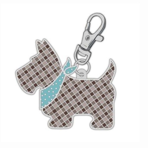 [RB-ST-30023] Happy Charms Bee Vintage Enamel Charm Scotty Dog From Riley Blake Designs 