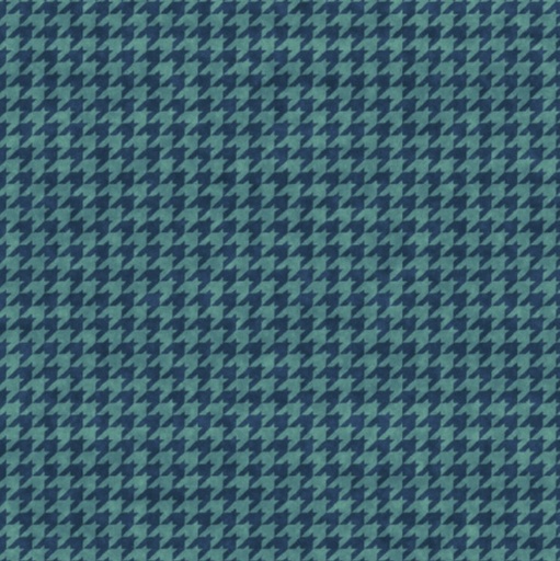 [HG-8624-77] Houndstooth Basics Teal from Henry Glass