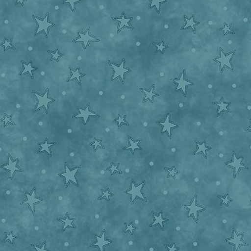 [HG-8294-17] Starry Basics Blue By Leanne Anderson For Henry Glass